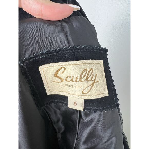 Scully Black Fringe Jacket with Turquoise Accents - Picture 11 of 14